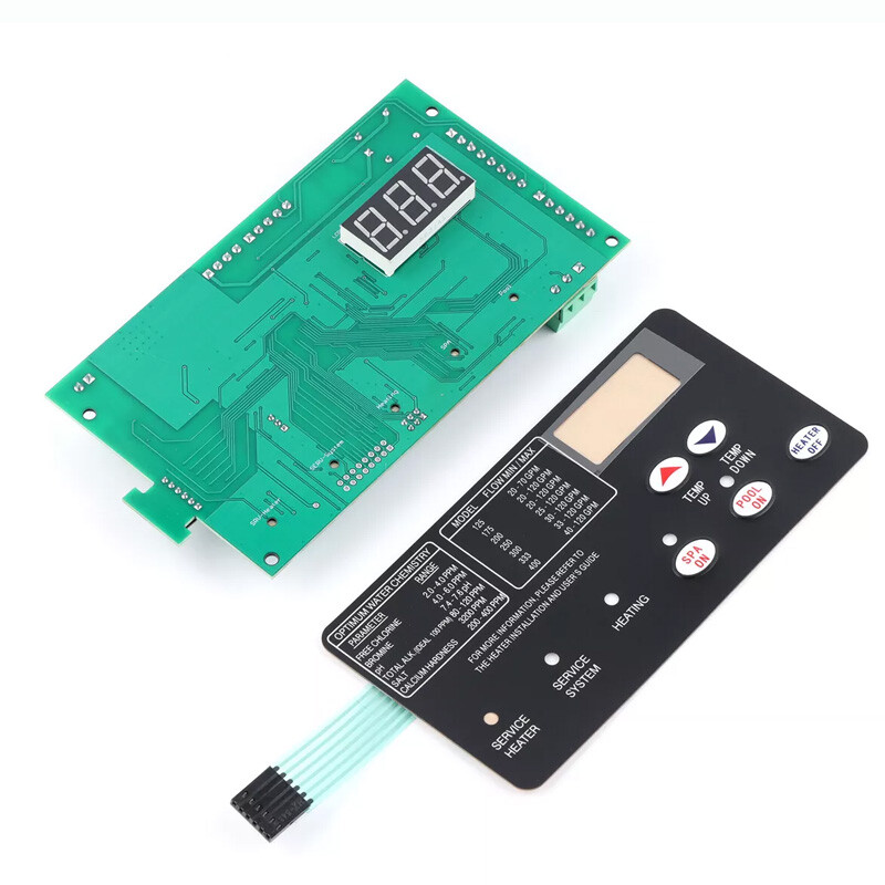For Pentair Master Temp 400 42002-0007S Control Board Kit w/ 472610Z Switch Pad☀