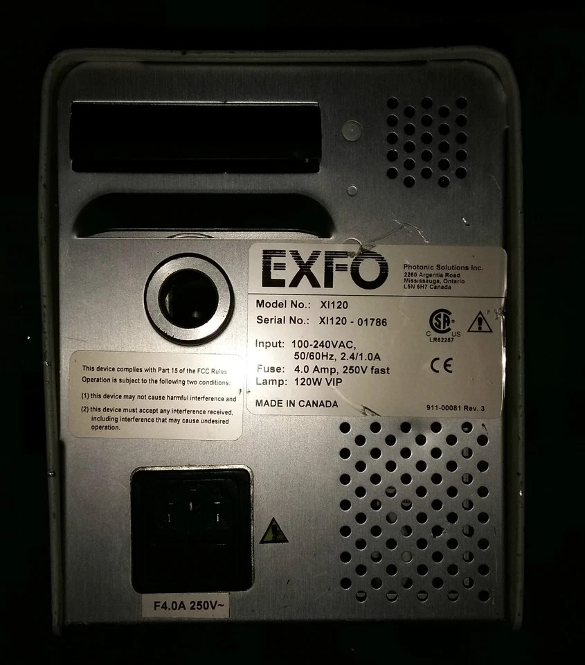 EXFO X-Cite 120 Fluorescence Illuminator system