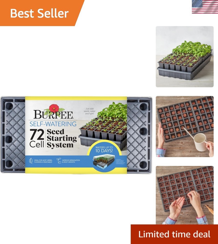 Self-Watering Seed Starter Tray, 72 Cells
