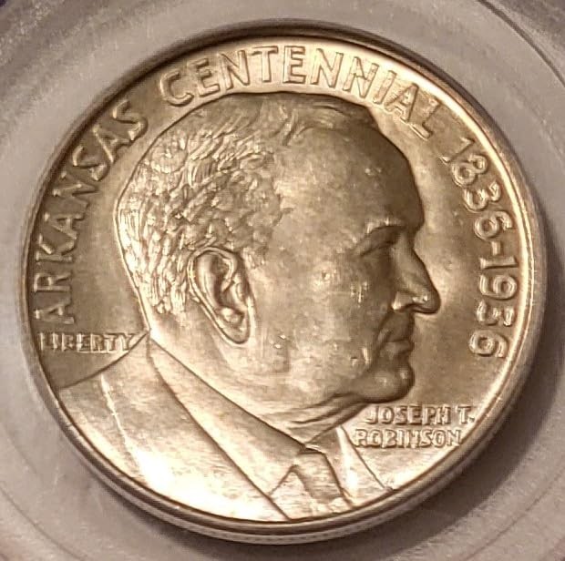 1936 Robinson Commemorative Silver Half Dollar MS64 PCGS