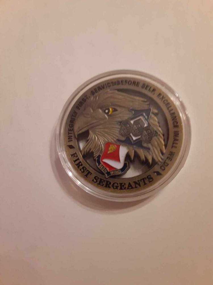 First Sergeants 940th Wing Hobo Nickel Challenge Coin Eagle