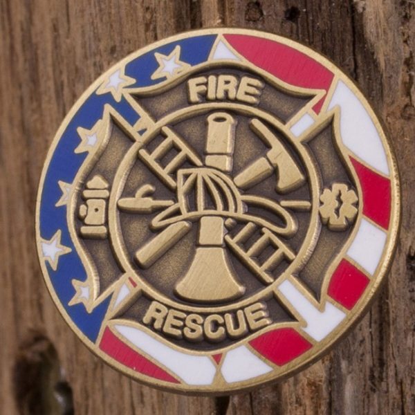 Fire and Rescue Firefighter Lapel Pin