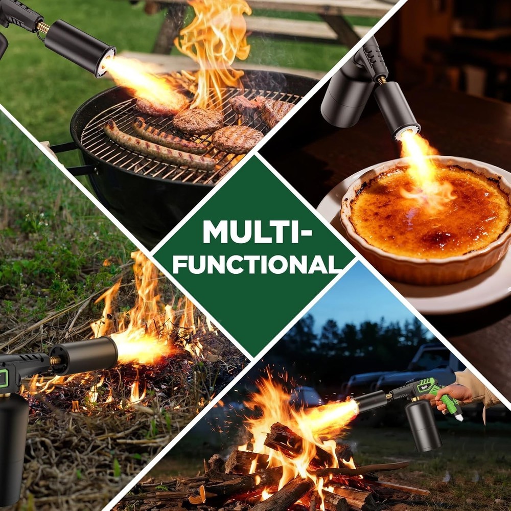 Lightweight & Compact Propane Torch for Grilling and Campfire Adventures