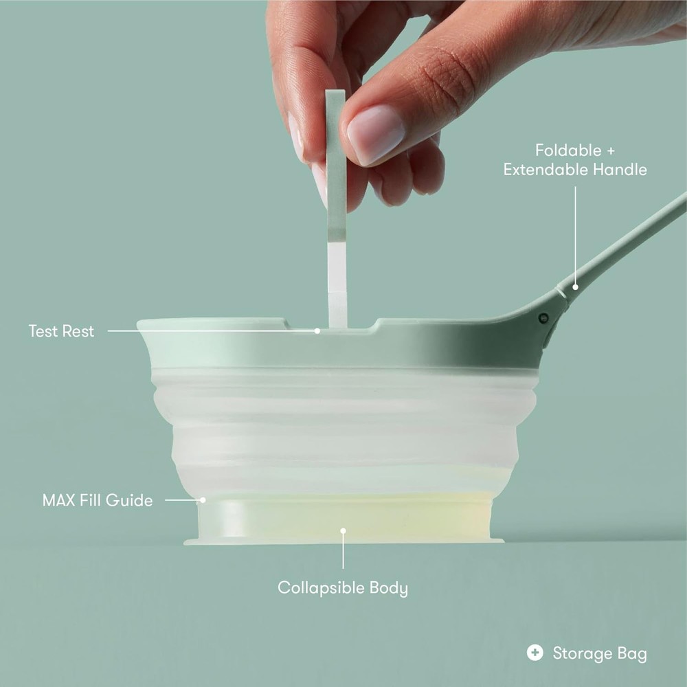 No mess reusable pee cup for fertility tests
