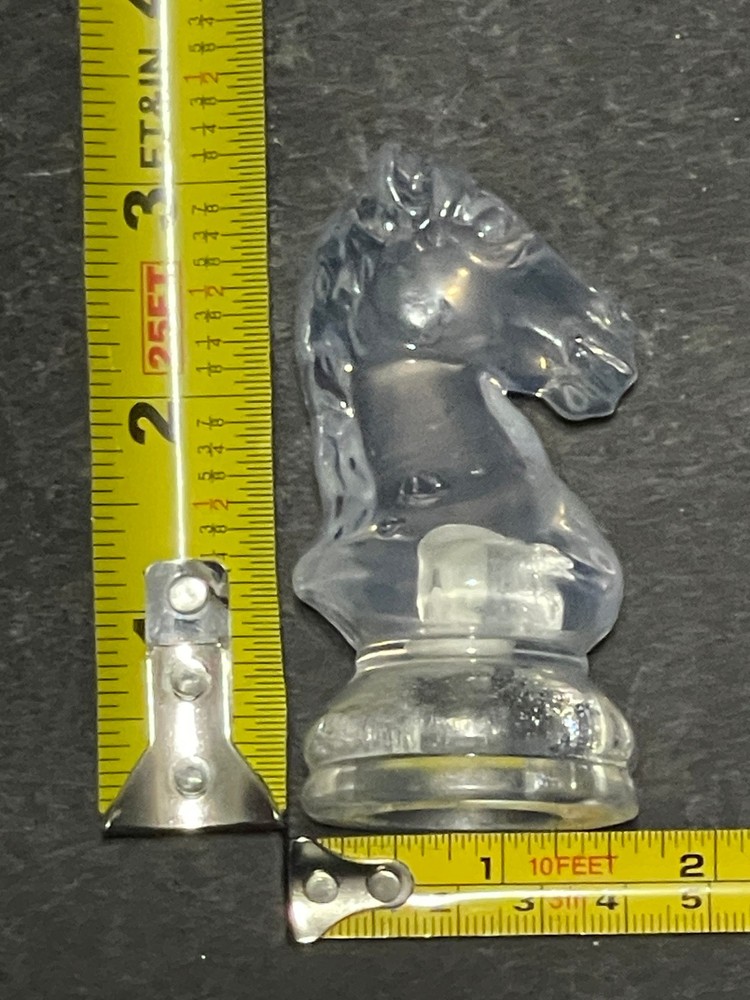 3" CLEAR PLASTIC KNIGHT
