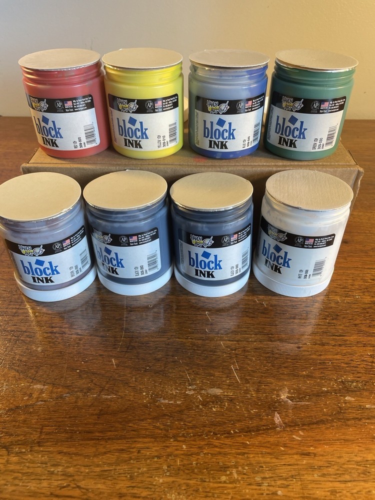 Handy Art Block Ink 7 Color Set NEW