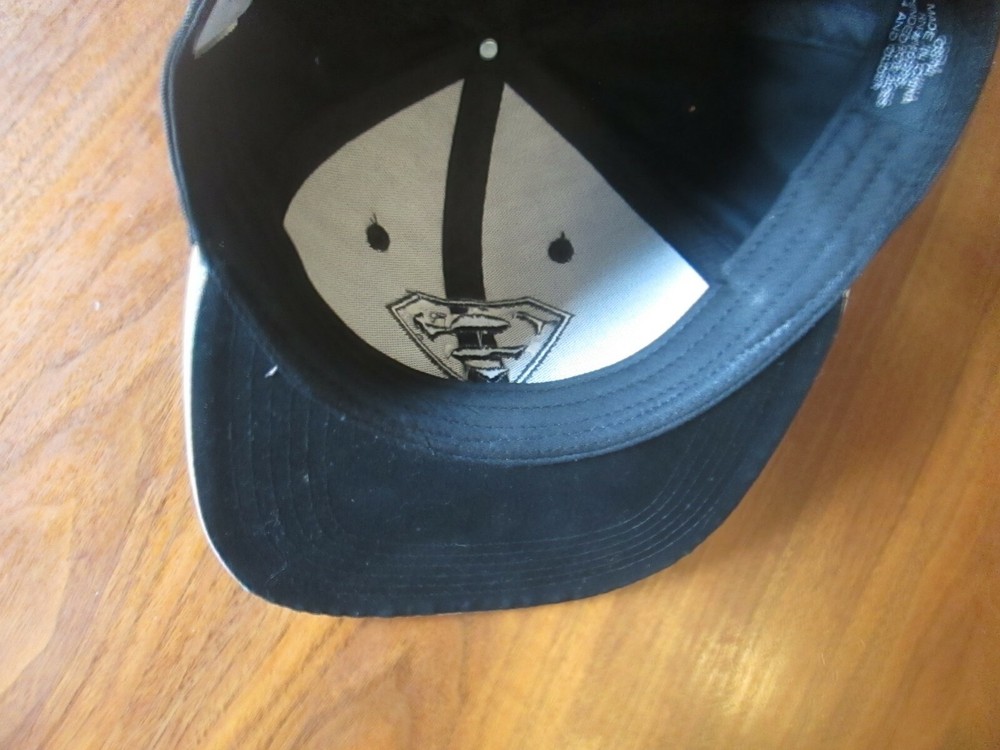 SUPERMAN Snapback Hat Black & Silver Prism - Kids Size