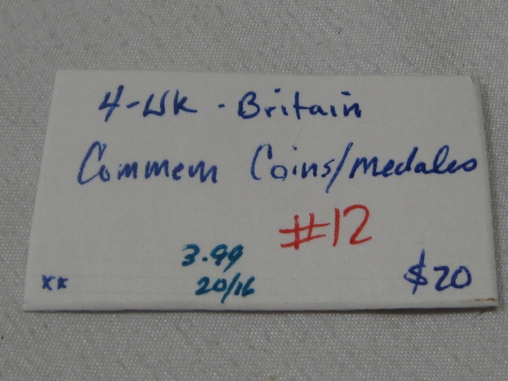 4 UK Britain Commemorative Coins/Medals. #12