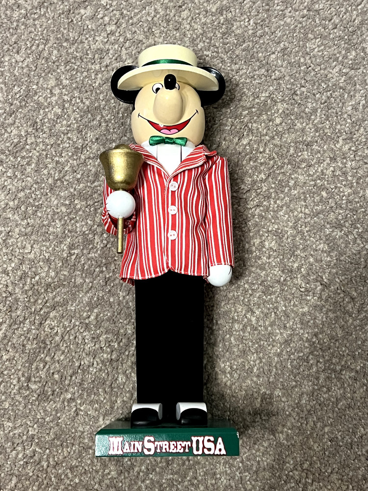 Disney Parks Nutcracker Figure Dapper Dan Mickey Mouse Limited Release 14" Rare