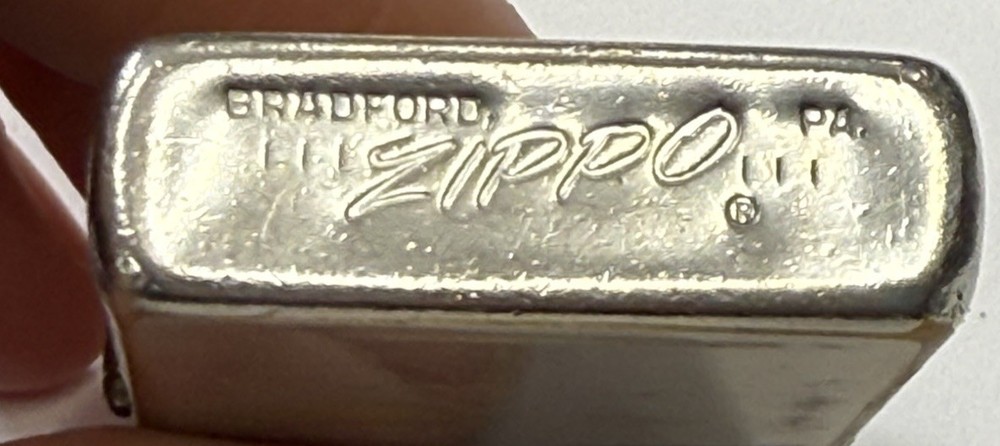 ZIPPO 1968 CHROME OVER BRASS LIGHTER 655