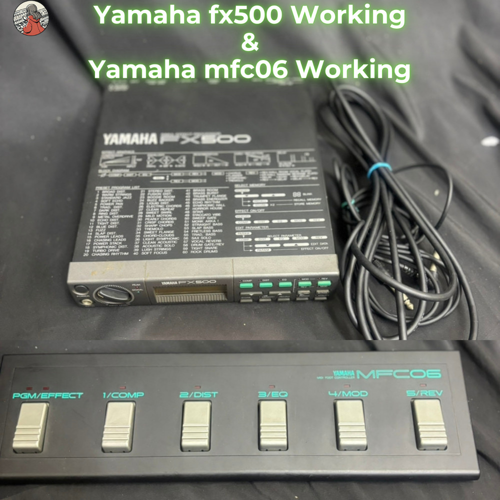 Yamaha FX500 Multi Effects Processor & MFC06 MIDI Foot Controller Set Tested