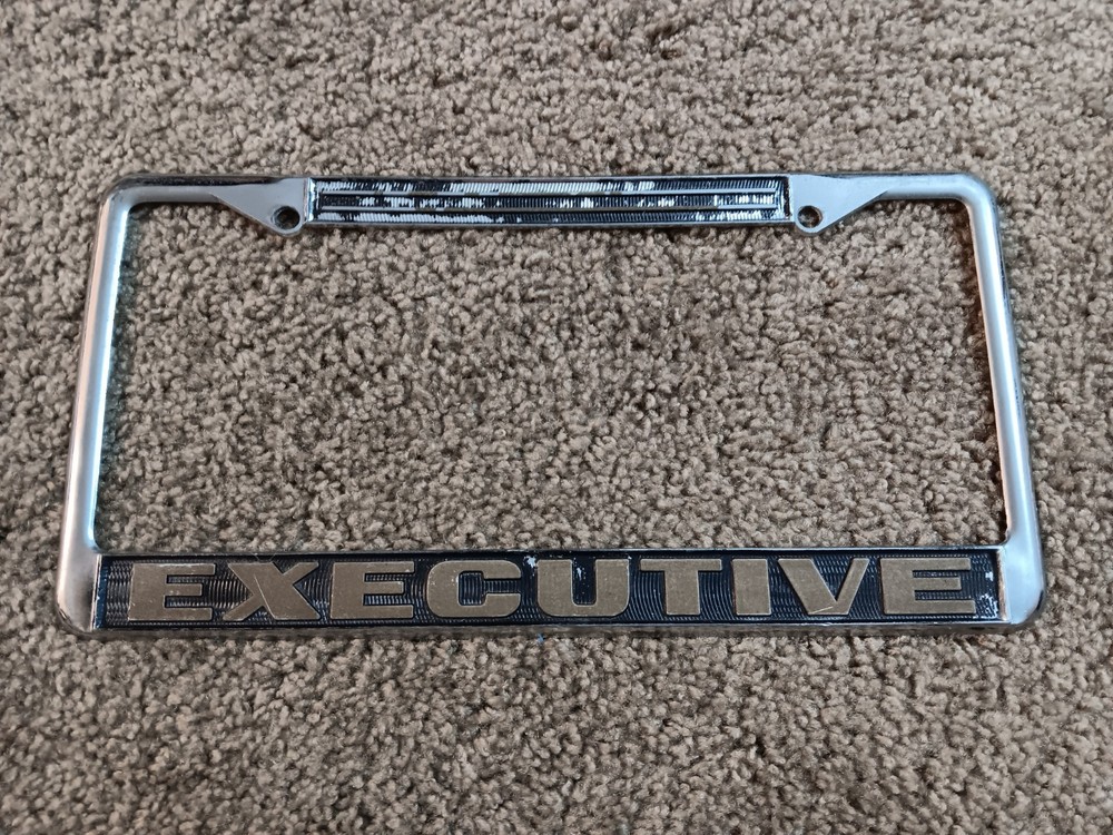 Executive Car Metal License Plate Frame
