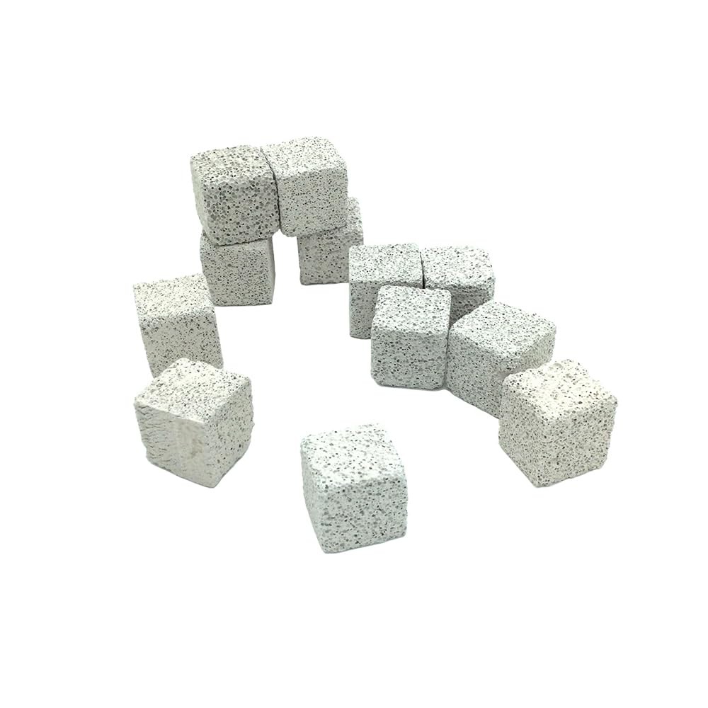 Shelltech 12 Pack Small Animal Lava Bites, 12 Pack-Square-Mini, natural color
