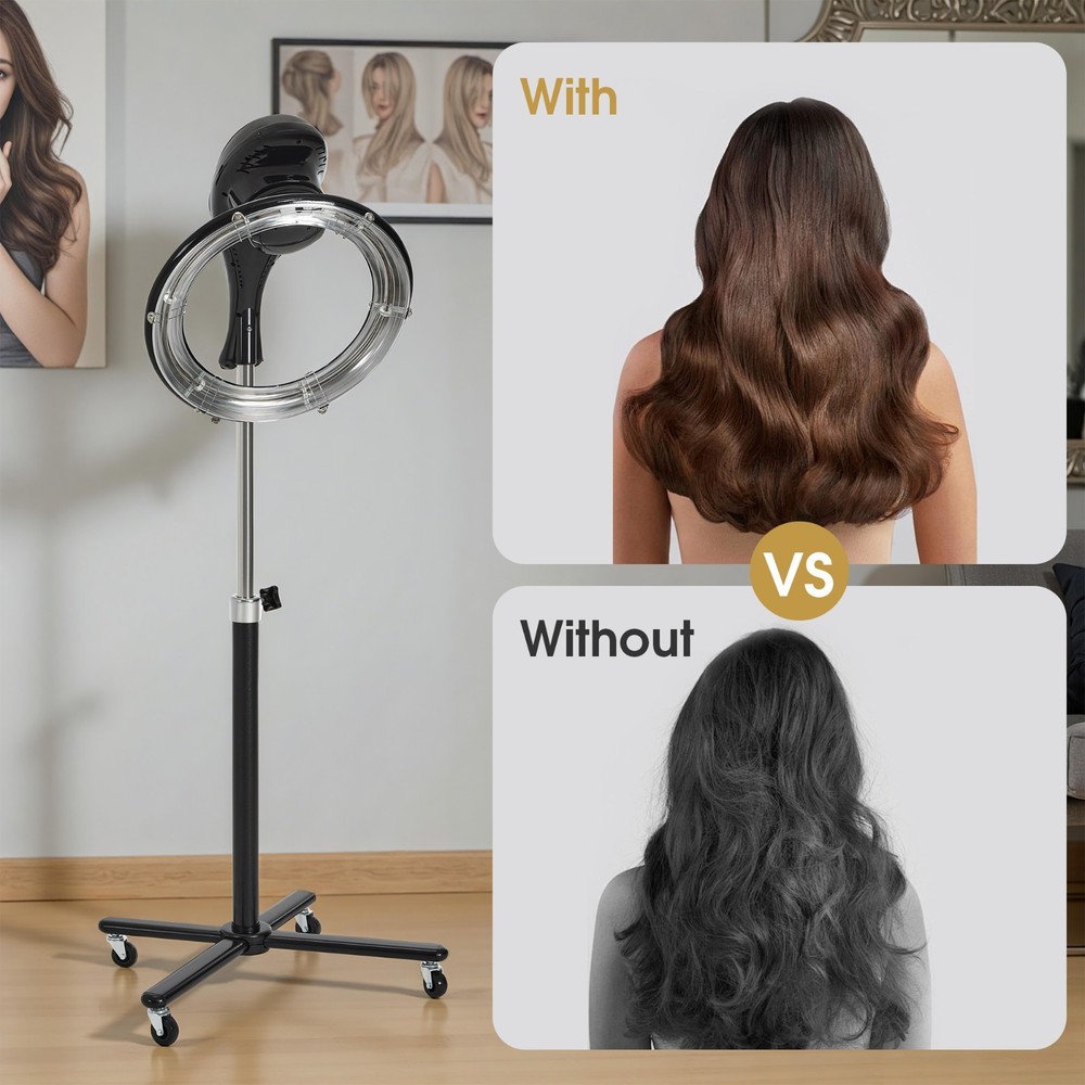 Orbiting Hair Dryer Processor with Adjustable Height & Smart Control Panel