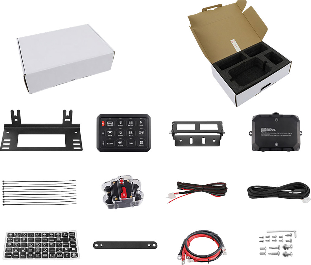 MOOSE OFFROAD Gang Switch Panel - 12 Position 90-200-PU