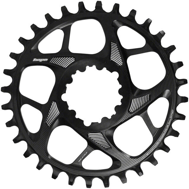 Hope Spiderless Retainer Chainring - 32t, SRAM Direct Mount, 3mm Offset, R22, Bl