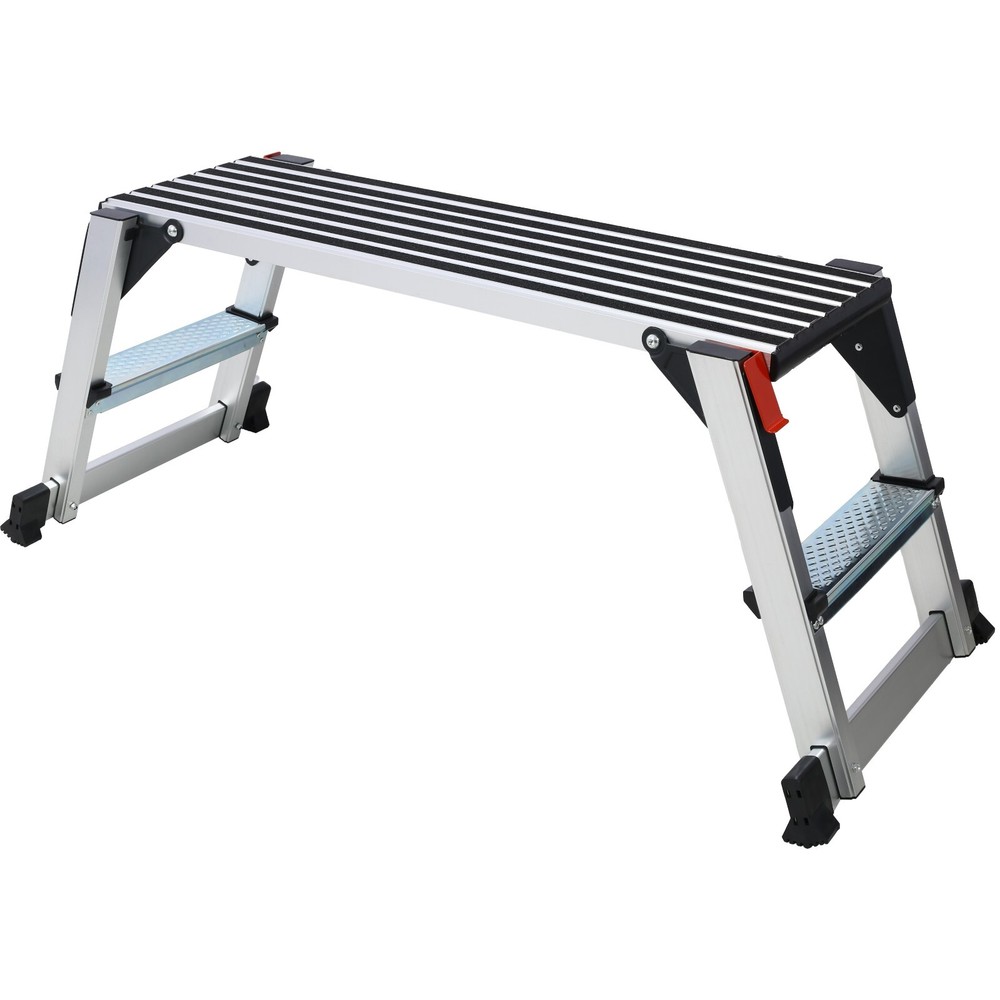 330lbs Aluminum Platform Non-Slip Drywall Step Folding Work Bench Stool Ladder