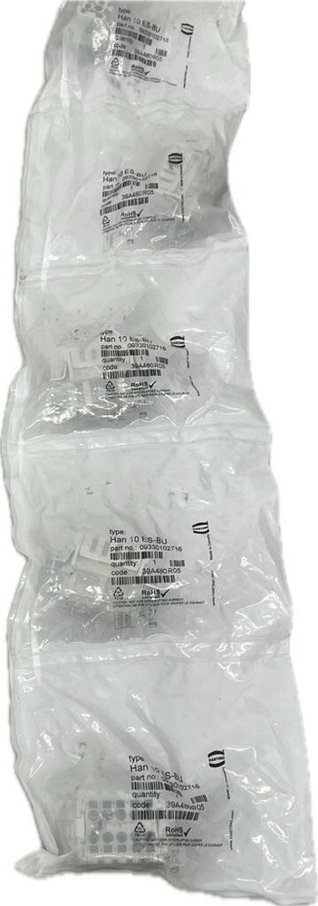Harting Han 10 ES-BU 09330102716 5x socket insert