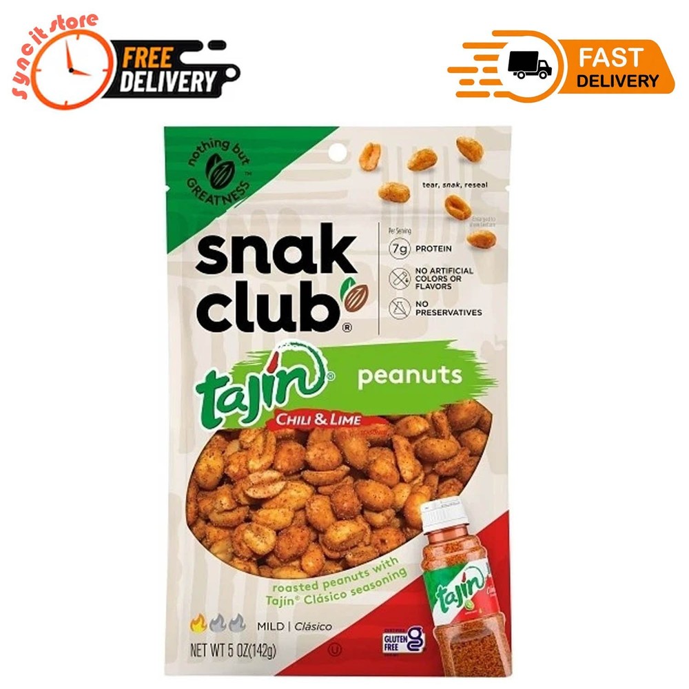 Century Snacks Tajin Classico Peanuts, 5 Ounce -- 6 per case