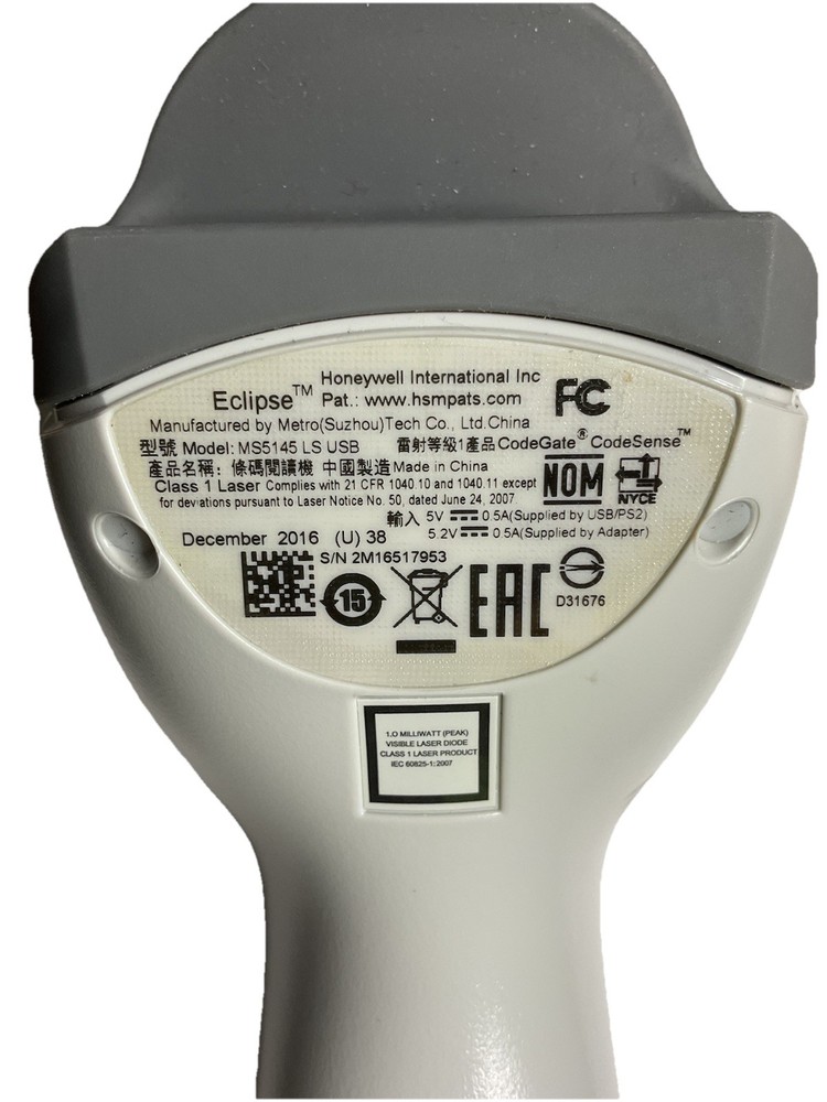 Honeywell MS5145 LS USB Handheld Laser Barcode Scanner Only