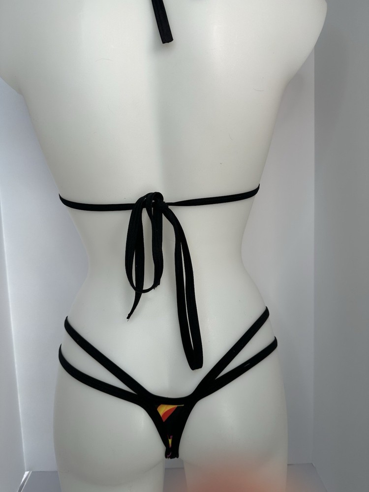 Exotic Dancer Tri Top And Thong Set