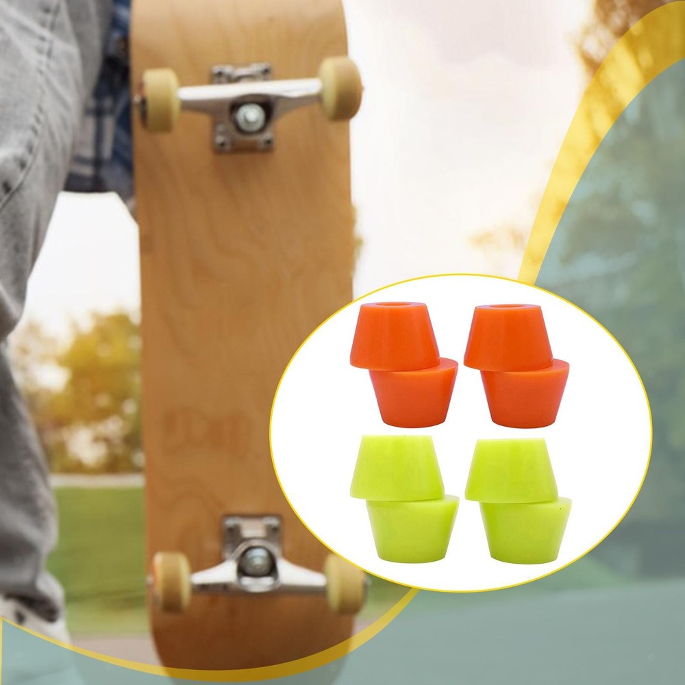 4Pcs Longboard Bushing, Skateboard Bushings, Sturdy PU Replacement  Cups Bubble
