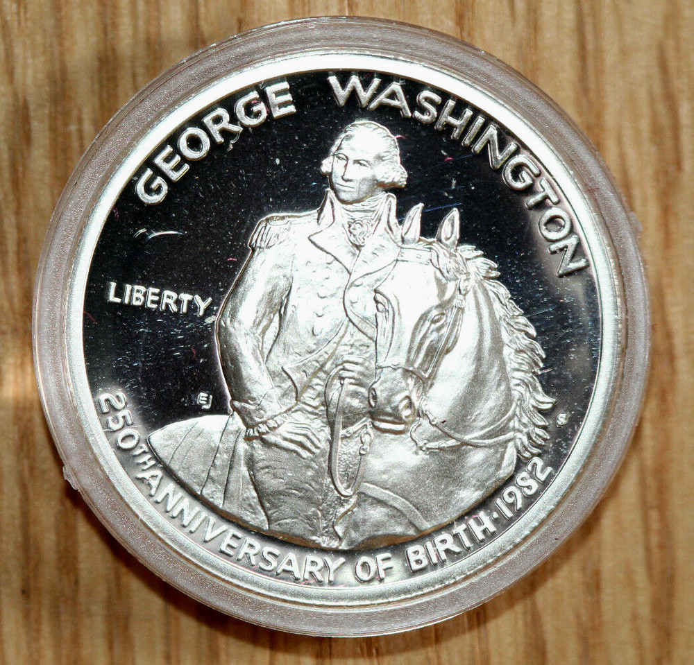 1982-S George Washington Silver Half Dollar Commemorative - Proof - OGP - COA