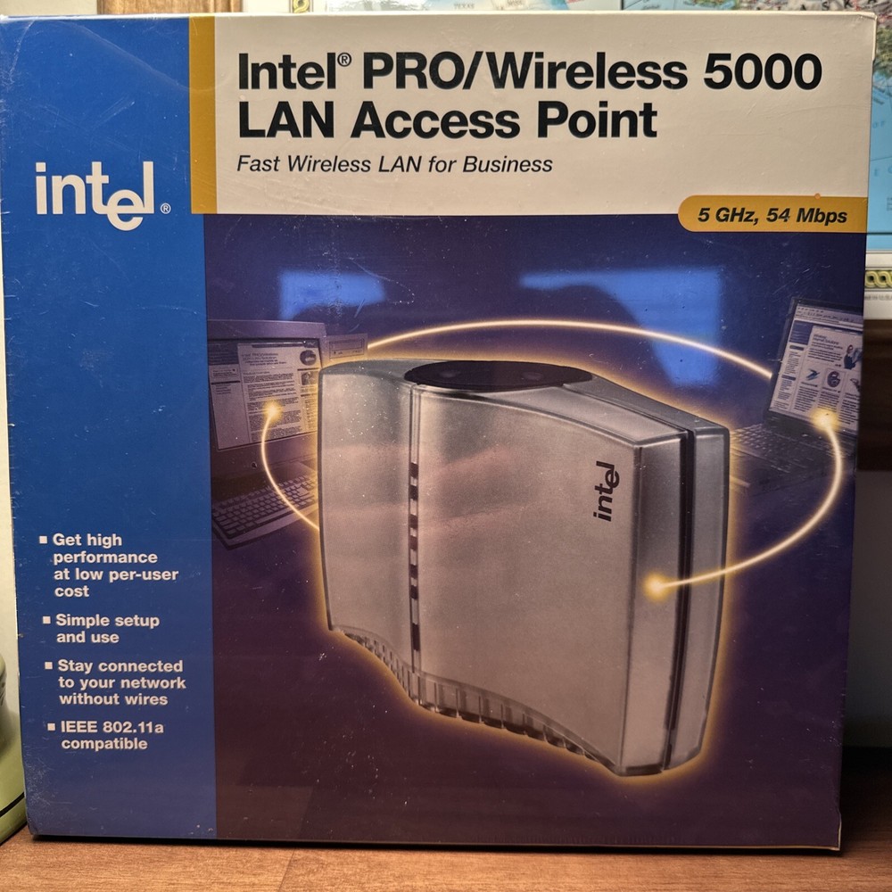 INTEL PRO / WIRELESS 5000 LAN ACCESS POINT, 5 GHz, 54 Mbps