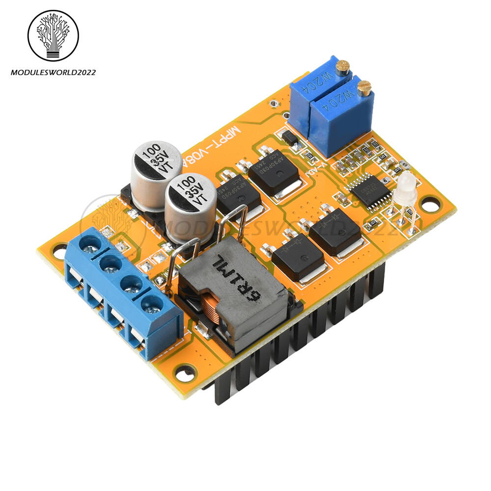 DC8-28V 5A 100W MPPT Solar Charging Panel Regulator Controller 9V 12V 24V Switch