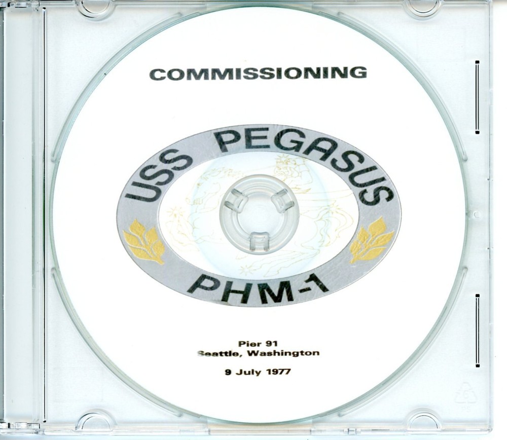 USS Pegasus PHM 1 Commissioning Program 1977  Navy Plank Owners