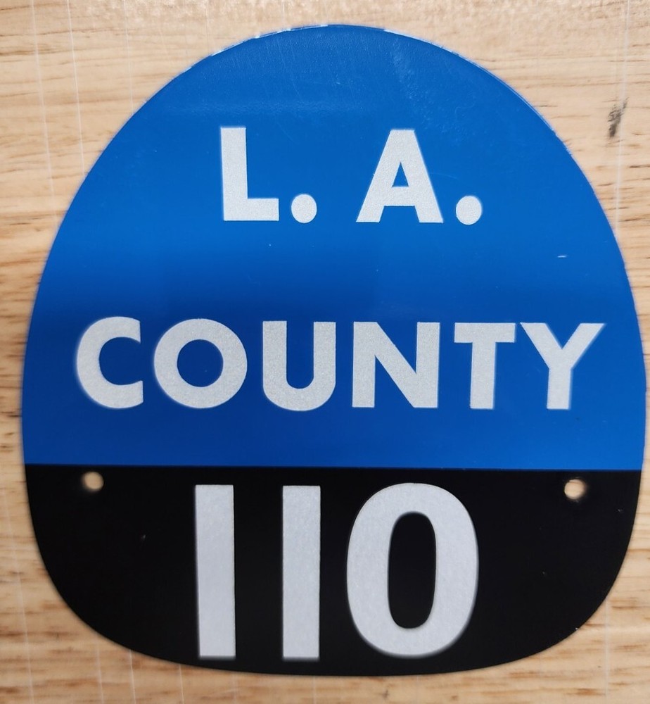 LA COUNTY 110 FIRE HELMET SHIELD