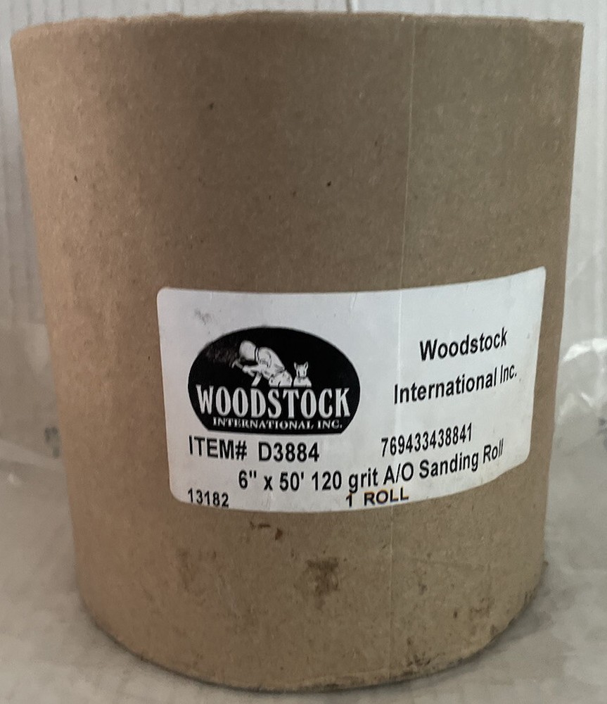 D3884 120 Grit Sanding Roll 6’ x 50’