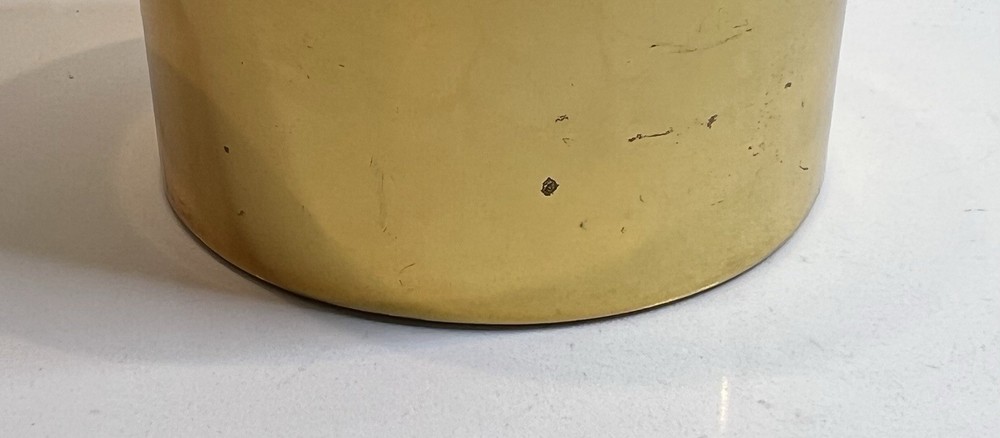 Jonathan Adler - Clear Globo Box - Brass & Acrylic - Small- Excellent Condition