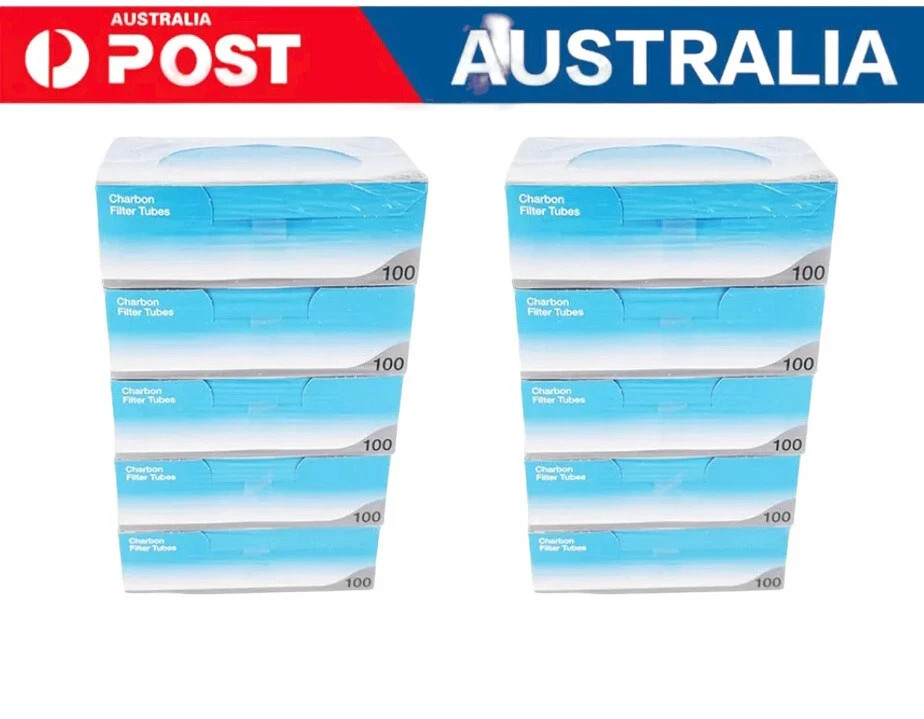 1000  Ventti Blue Charcoal Regular size with Brown filter Empty Tubes 10 boxes.