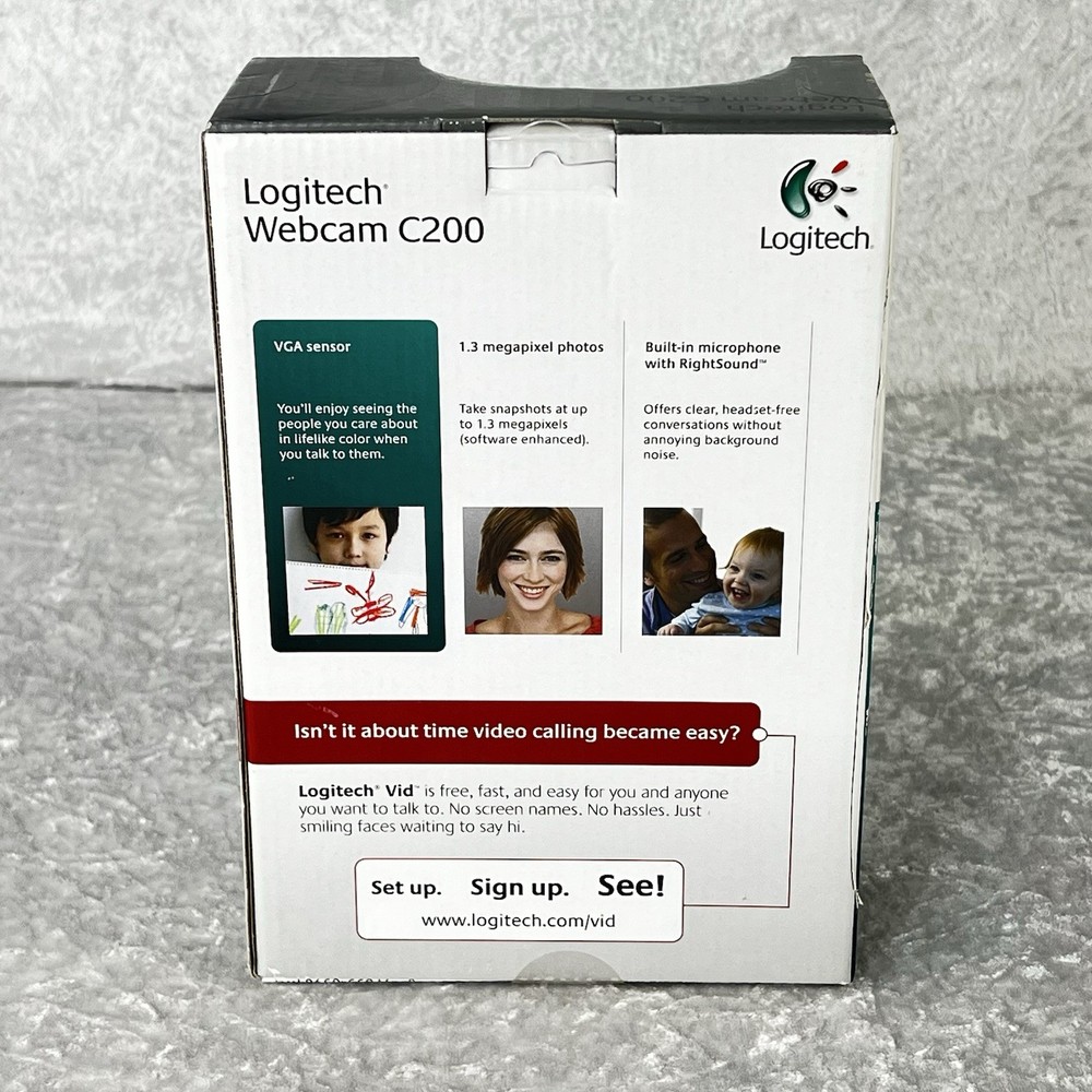 Logitech C200 Webcam - 960-000415 - New