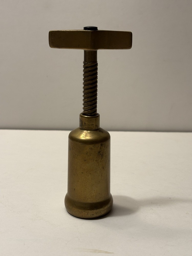 Vtg Italian Brass Corkscrew
