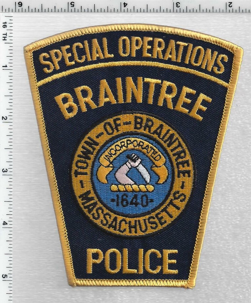 Braintree Police Special Operations (Massachusetts) 1st Issue Shoulder Patch