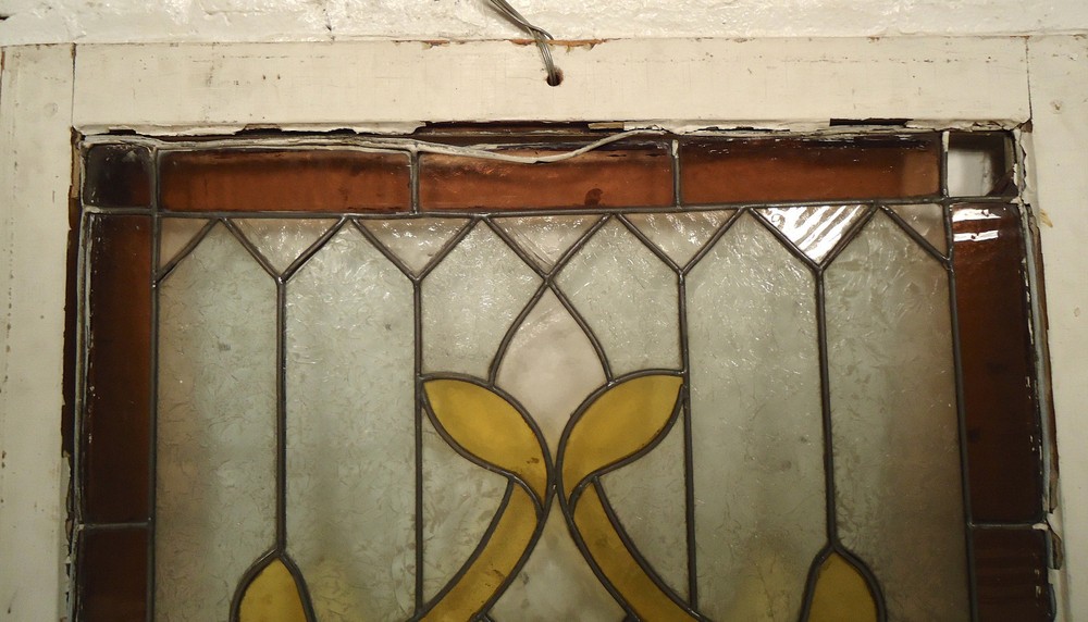Vintage-Modern Stained Glass Panel (2015)NS