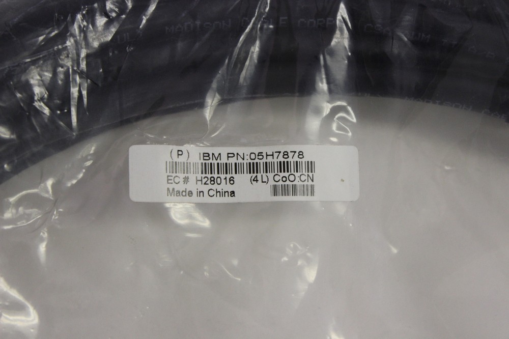 IBM 05H7878 BULKHEAD INTERFACE CABLE NEW