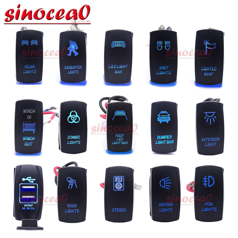 2023 2024 Backlit Light Bar Control Rocker Toggle Switch For ATV UTV ARB Carling