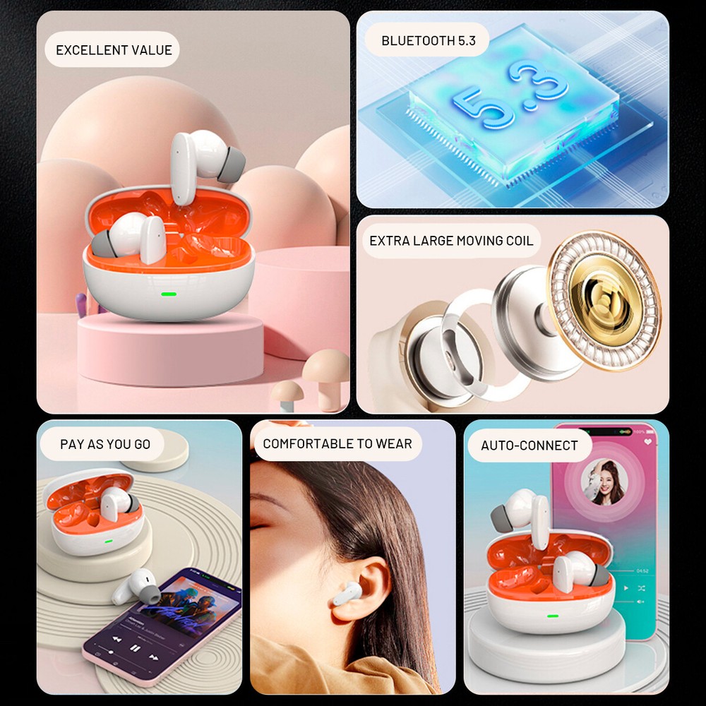 Wireless Bluetooth Translator Earbuds Real Time Translator Device 144 Languages