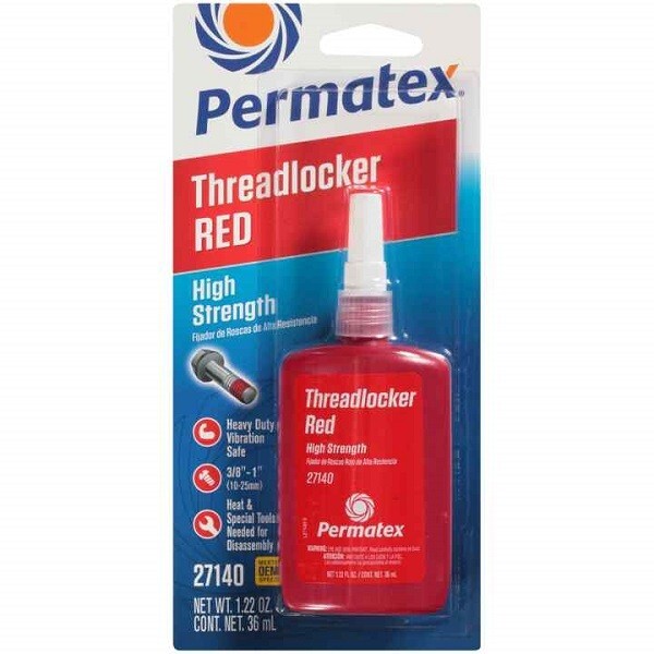 Permatex® 27140 - 36ml High Strength Threadlocker Red