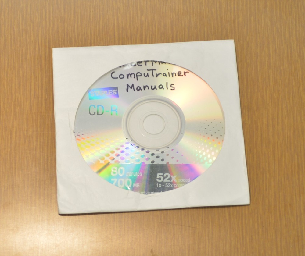 NEW Racermate ONE Computrainer Manuals and RacermateONE software CD CDROM disc