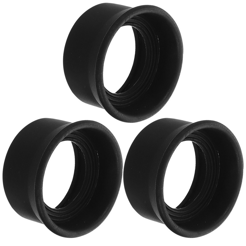 3 Pcs Scope Rubber Eyepiece Telescope Protector Binocular Shield