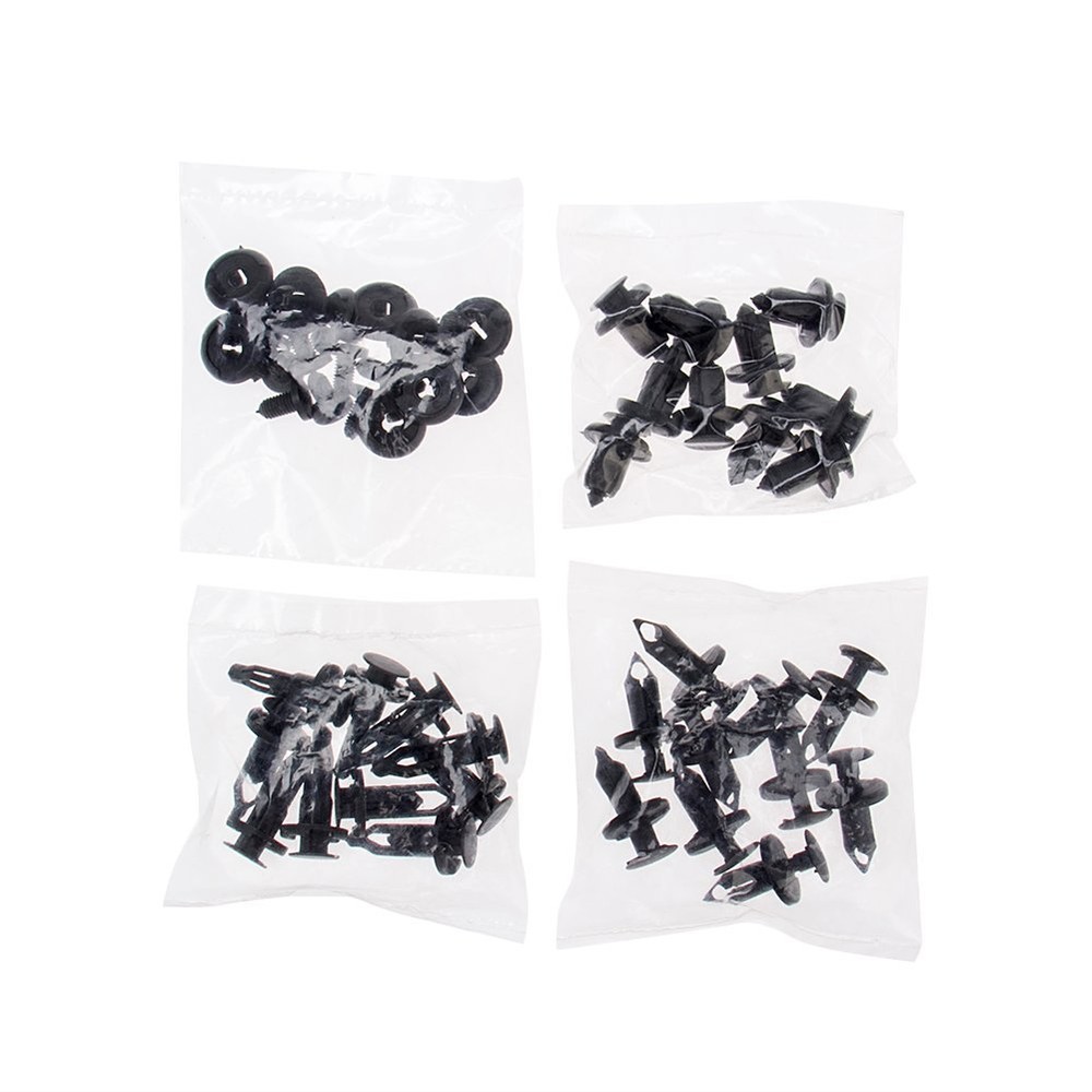 black push pins fender liner fastener rivet push clips （40 Pack）