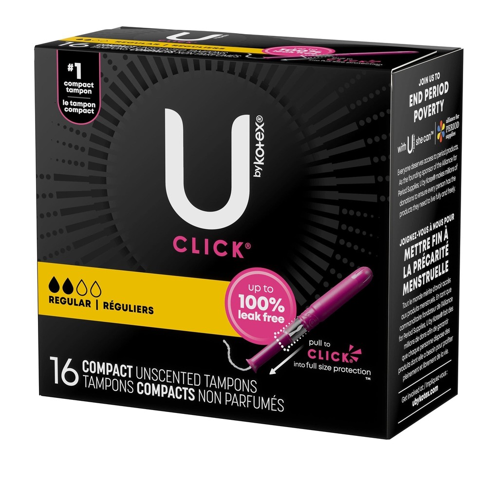 U by Kotex Click Tampon 53445 128 per Case