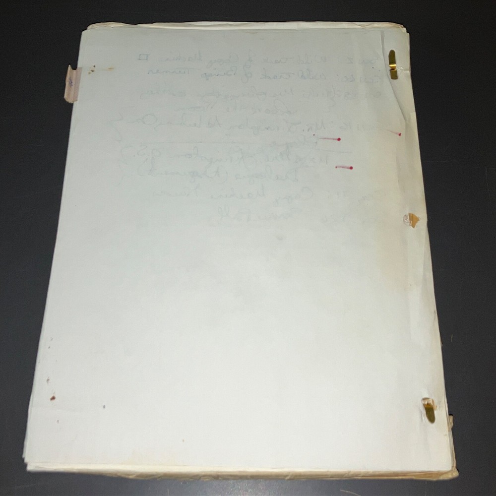 KILL THE MAN (7/10/98) Sound Mixer Prod. Final Draft w/Notes + COA!