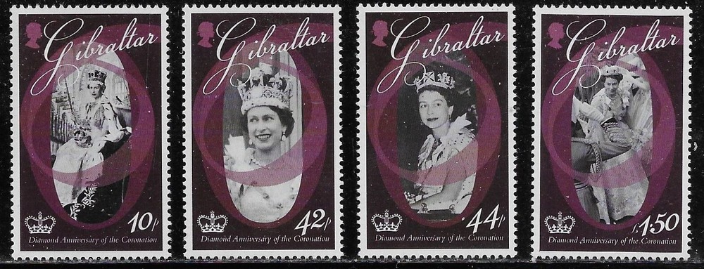 Gibraltar Scott #'s 1365 - 1368 MNH