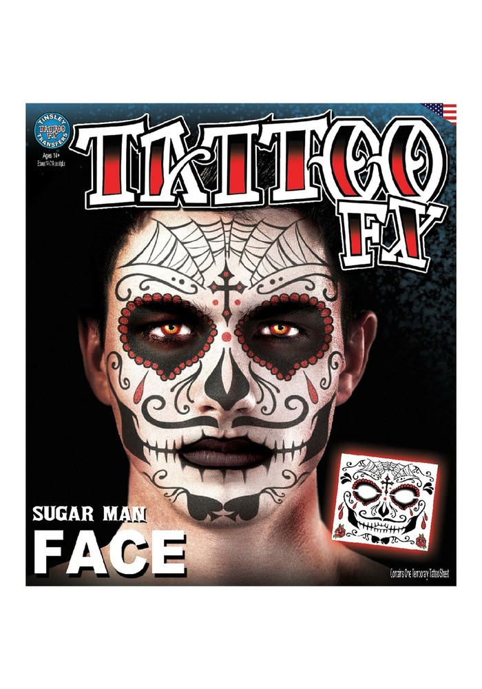 Sugar Man Face Tattoo FX Kit