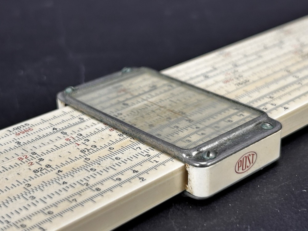 Vintage Post Versalog 1460 Slide Rule with Leather Case